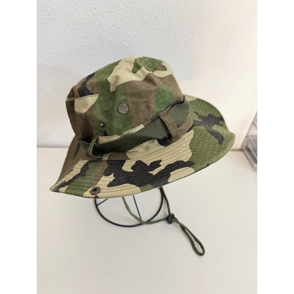 Unbranded Woodland Camo Boonie Hat Military Style Ripstop Sun Bucket Hat